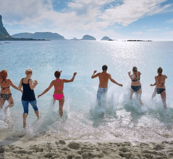 Imagen corriendo a la playa